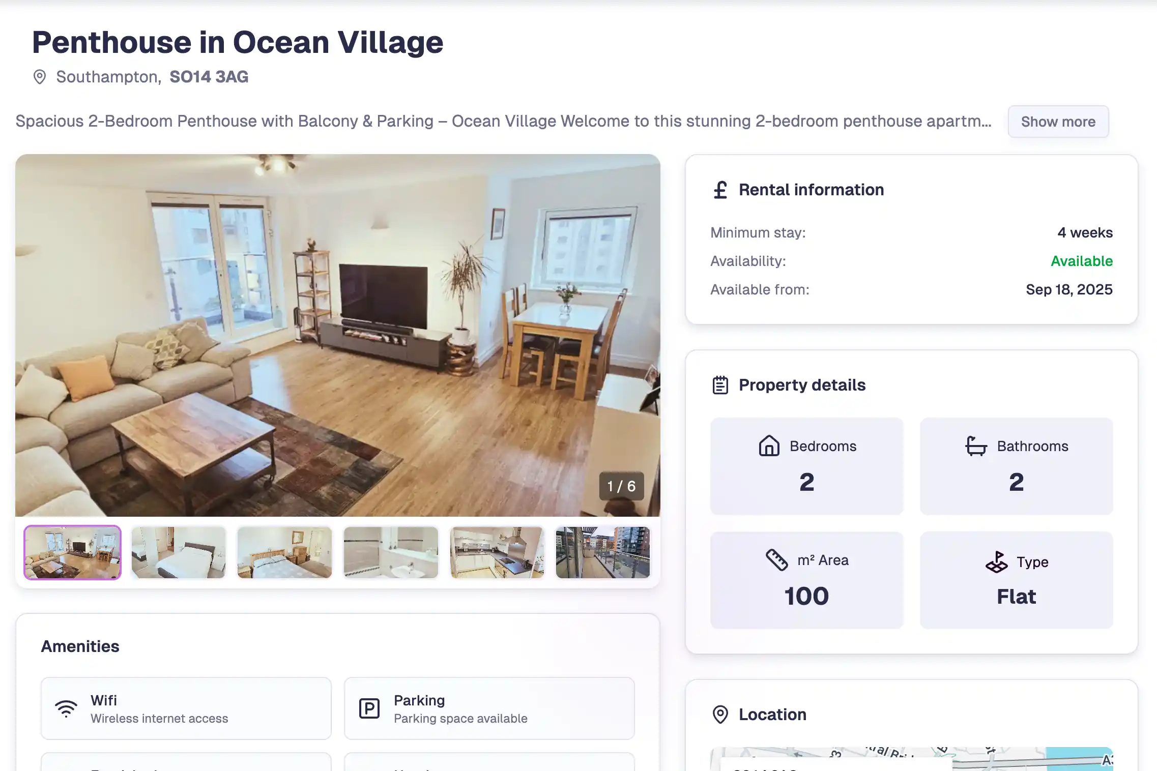 Modern furnished property interior